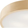 Lubinis šviestuvas Lamkur Medinis pušies lubinis šviestuvas LED, 3 lemputės, apvalus, 47 cm