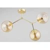 Alfa Golem lubinis šviestuvas Gold Modern 3 taškų lubinis šviestuvas 62264 Alfa