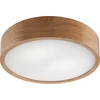 Lubinis šviestuvas Lampa sufitowa Lamkur Plafon drewniany dębowy LED 2-punktowy apvalus 38cm