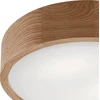 Lubinis šviestuvas Lampa sufitowa Lamkur Plafon drewniany dębowy LED 2-punktowy apvalus 38cm
