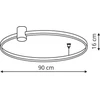 Lubinis šviestuvas Lampa sufitowa Light Prestige Ring plafon L juoda 4000K LP-909/1C 4L BK