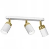 Lubinis šviestuvas Lampa sufitowa Luminex Reno 5156 listwa plafon lampa sufitowa spot 3x8W GU10 balta auksinė