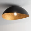 Lubinis šviestuvas Lampa sufitowa Sigma Plafon retro sypialniany SOLARIS 40605 żywiczny juoda miedziany