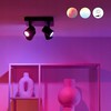 Lampa sufitowa Signify WiZ IMAGEO 4erSpots Deckenleu quadrat Tunable Baltas&Color Schw