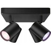 Lampa sufitowa Signify WiZ IMAGEO 4erSpots Deckenleu quadrat Tunable Baltas&Color Schw