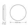 V-TAC LED lubinis šviestuvas Plafon Round SEN 18W 1980lm 4000K 840 IP44 4099854647680