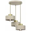 Lubinis šviestuvas Lampa sufitowa Luminex Luminex Marti 9932 listwa plafon lampa sufitowa 3x15W E27 balta/auksinė
