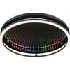 Lubinis šviestuvas Paulmann Lubinis šviestuvas SPACEGLOW ONE LED 3D DIM RGB vaivorykštės spalvos 38W 3900lm 3000-6500K nuotolinio valdymo pultas 230V matinė juoda / metalinis