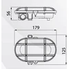 Lubinis šviestuvas Pawbol lubinė lempa Pawbol Owal Slim D.3165-BN-5W/24V 5W LED 4000K IP44 balto kanalo lempa