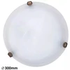 Lubinis šviestuvas Rabalux Plafond Lubinis šviestuvas Rabalux Alabastro / Duna 1x60W E27 balta / ruda 3203