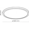 Lubinis šviestuvas TK Lighting TK Lighting Aqua Baltas Didelis 6904 lubų lempos apskritimas su jungikliu ant korpuso 1x45W LED 3000/4000/6500K balta