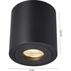 Lubinis šviestuvas Zumaline Zuma Line Rondip SL ACGU10-159-N prožektorius lubinis šviestuvas 1x50W GU10 juodas