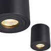 Lubinis šviestuvas Zumaline Zuma Line Rondip SL ACGU10-159-N prožektorius lubinis šviestuvas 1x50W GU10 juodas