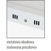 Lubinis šviestuvas Bemko 18W LED paviršinė panelė TALAR SLS, balta, 4000K
