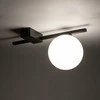 Lubinis šviestuvas Lubų žibintas Nowodvorski Juodas žibintas Pike 10299 loft kamuolys juoda balta