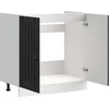 kriauklės pagrindo spintelė "Lucca" Juodas Engineered Wood