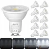 LEPRO 200084-DW-EU-10 GU10 Dimmable LED Bulb, 4.5W, 345 lm, 6500K, 38°, 10 pcs.