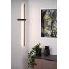 Lucide sieninis šviestuvas Modern Segin sieninis šviestuvas LED juostelė 10W 2700K metalinė juoda