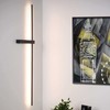 Lucide sieninis šviestuvas Modern Segin sieninis šviestuvas LED juostelė 10W 2700K metalinė juoda