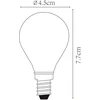 Lucide LED lemputė 49022/04/60 Lucide E14 4W 2700K 360lm permatoma