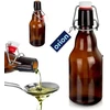 Lumarko Orion stiklinė butelka su segtuku 340 ml - tamsi