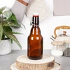 Lumarko Orion stiklinė butelka su segtuku 340 ml - tamsi