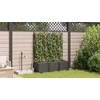 Sodo vazonas 3 vnt. Juoda 120 x 40 x 142 cm PP