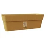 Stefanplast gėlių dėžutė su padėklu Ethica 50x18x17cm garstyčių geltonumo