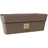 Stefanplast gėlių dėžutė su padėklu Ethica 50x18x17cm ruda