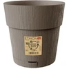 Stefanplast gėlių vazonas su padėklu Ethica Ø30x29cm ruda