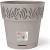 Stefanplast Gėlių vazonas su padėklu Gaia Ø30x29cm šviesiai pilka