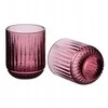 Lumarko Allesken ELISE PURPLE Komplet 4 szklanek 260ml7,5x7,5x9,4 cm