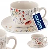 Lumarko Siaki Kolekcija Puodelis su lėkštute, 260 ml, Balta, Poppy Flowers