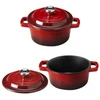 Lumarko Gusskönig Wypiekany 6× 300ml Mini Dutch Oven Set