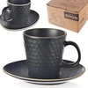 Lumarko Orion Espresso kavos puodelis su lėkšte 95 ml juodas