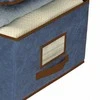 ORDINETT Box fabric 50 x 40 x 25cm Mėlyna
