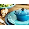 Lumarko Le Creuset keramikos rinkinys (4 maži puodai, 10x5 cm), vandenyno spalvos