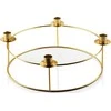 Mondex CEDRIC GOLD žvakidė ADVENTO DEKORACIJAI 30x30x11,5 cm