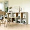 Top E Shop Topeshop MALAX 2X4 BIEL svetainės knygų lentyna