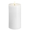 Lumarko Moods & More MM LED žvakė, Silk, Melted, Classic balta, 74x150 mm