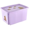 Lumarko Keeeper Box with lid 45L Karolina "Capybara" 55.5x40x30cm soft violetinė