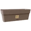Stefanplast gėlių dėžutė su padėklu Ethica 30x13x12cm ruda
