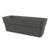 Stefanplast Flower box with tray Ethica 30x13x12cm pilkas