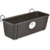 Stefanplast Puku kaste balkoniem ar metala turetaju Natural 50x18x16cm bruna