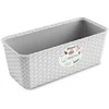 Stefanplast Puku kaste balkoniem ar metala turetaju Natural 50x18x16cm balta
