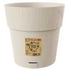 Stefanplast Flower pot with tray Ethica Ø20x19cm baltas