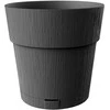 Stefanplast Flower pot with tray Ethica Ø25x25cm pilkas