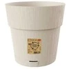 Stefanplast Flower pot with tray Ethica Ø25x25cm baltas