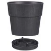 Stefanplast Self-watering pot Gaia Antracito Plastmasinis (25 x 25 x 25 cm)