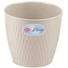 Stefanplast Gėlių vazonas Liberty Ø16x15cm baltas